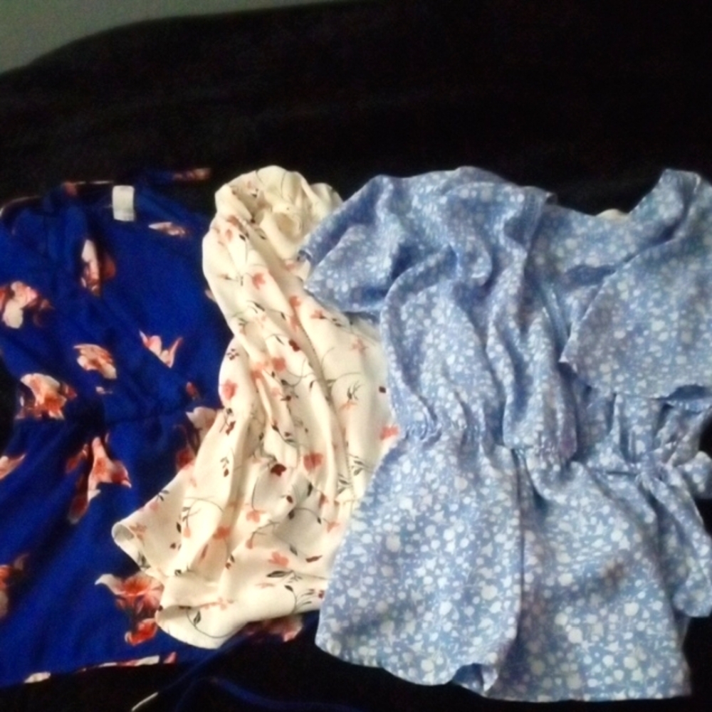 Sieanna Ladies Colorful/ Playful  Blouses Set Of 3